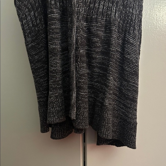 Free People Black and Gray Hooded Cardigan - Picture 3 of 5